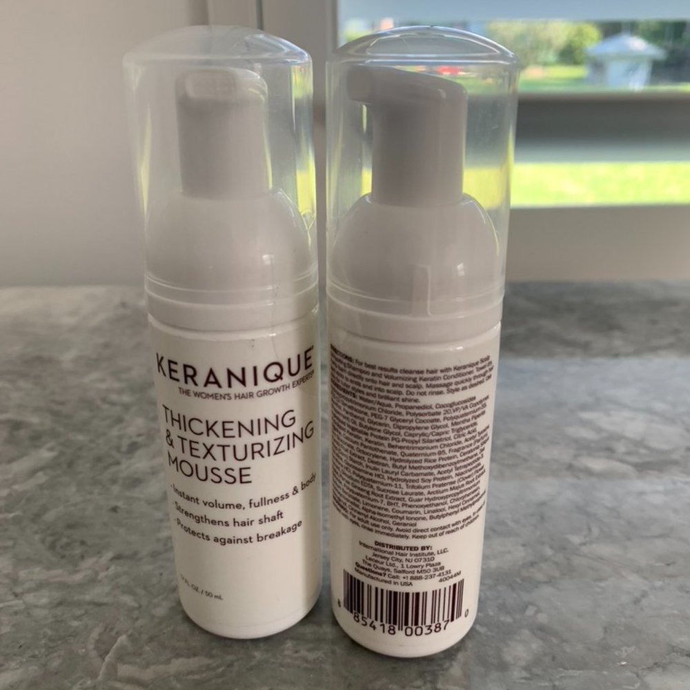 Keranique Thickening & Texturizing Mousse 2 Bottle